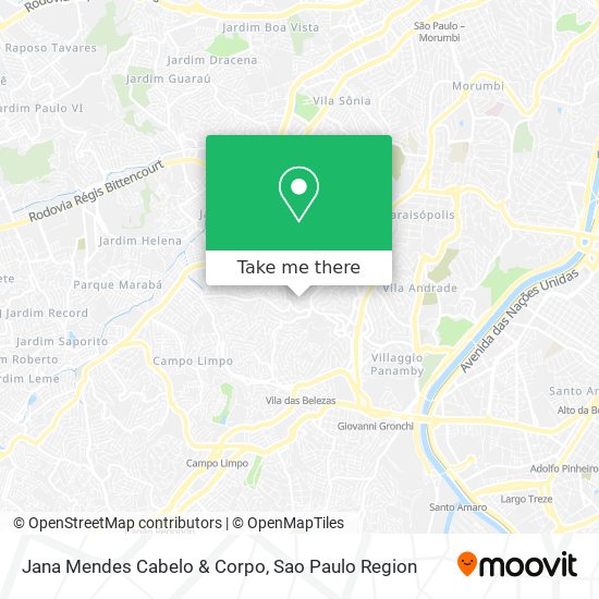 Mapa Jana Mendes Cabelo & Corpo
