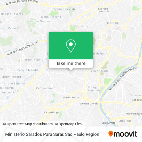 Ministerio Sarados Para Sarar map