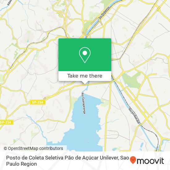 Posto de Coleta Seletiva Pão de Açúcar Unilever map