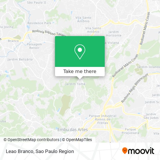 Leao Branco map