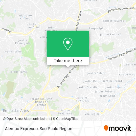 Alemao Expresso map