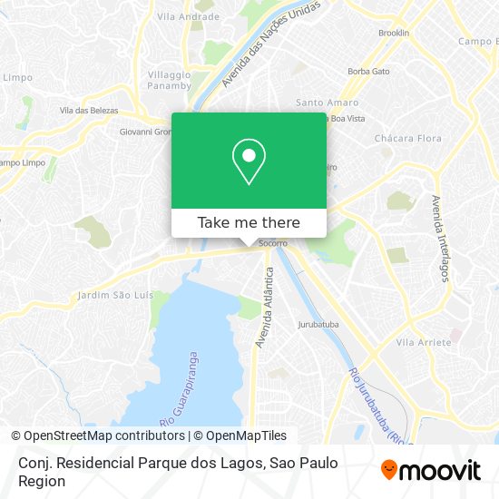 Mapa Conj. Residencial Parque dos Lagos