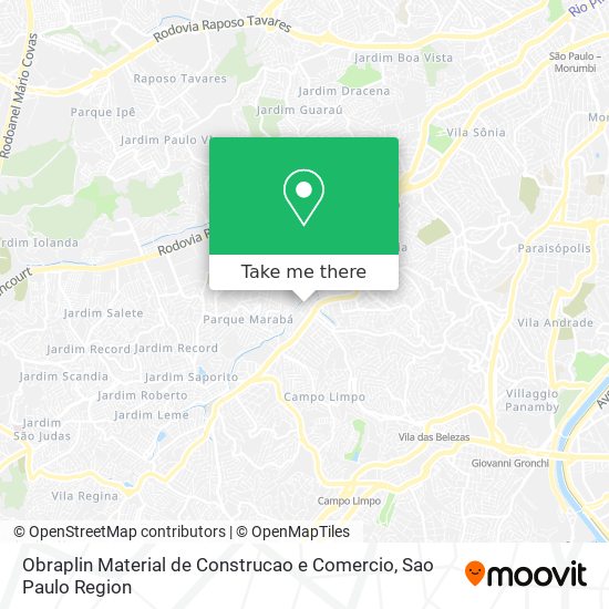 Obraplin Material de Construcao e Comercio map