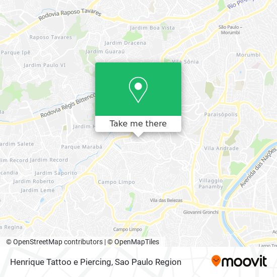 Henrique Tattoo e Piercing map