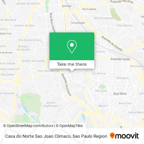 Casa do Norte Sao Joao Climaco map