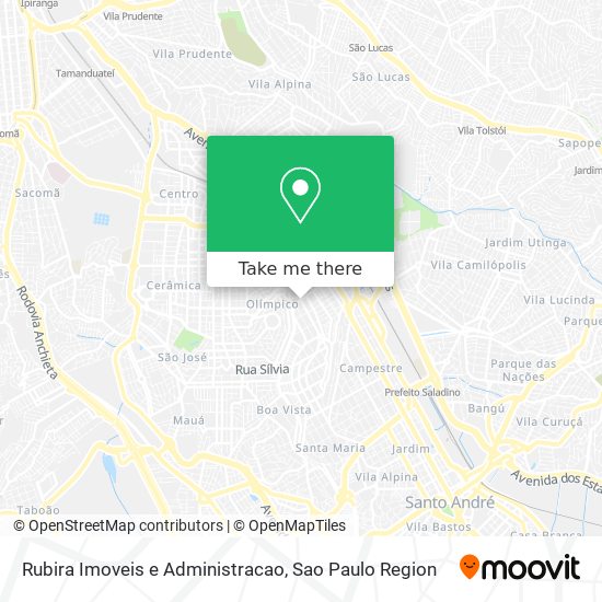 Rubira Imoveis e Administracao map