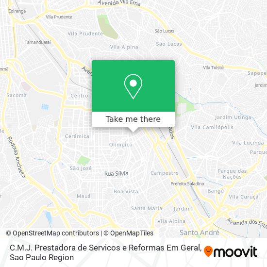 C.M.J. Prestadora de Servicos e Reformas Em Geral map