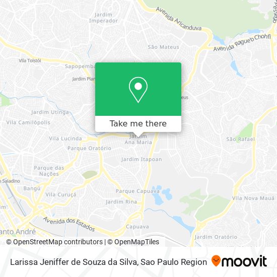Larissa Jeniffer de Souza da Silva map