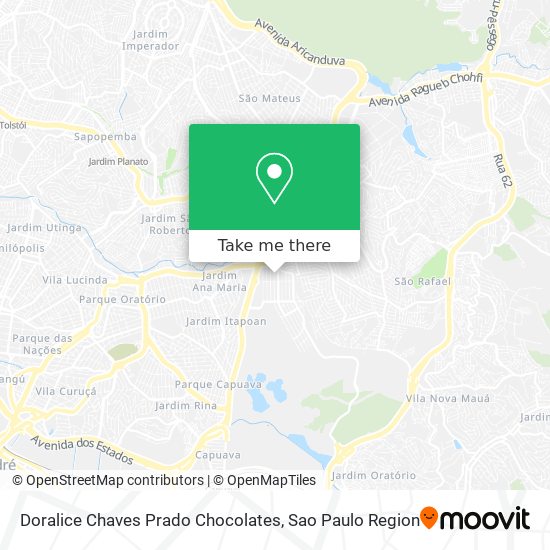 Mapa Doralice Chaves Prado Chocolates