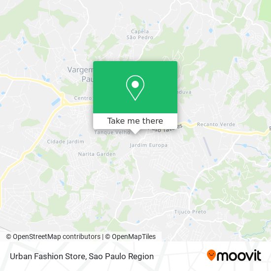 Urban Fashion Store map
