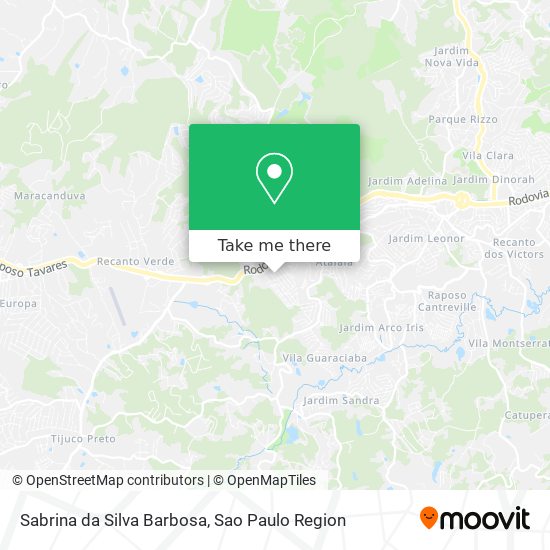 Sabrina da Silva Barbosa map