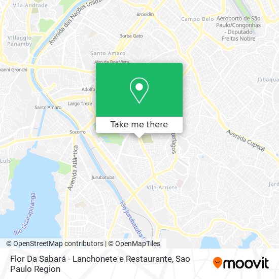 Mapa Flor Da Sabará - Lanchonete e Restaurante