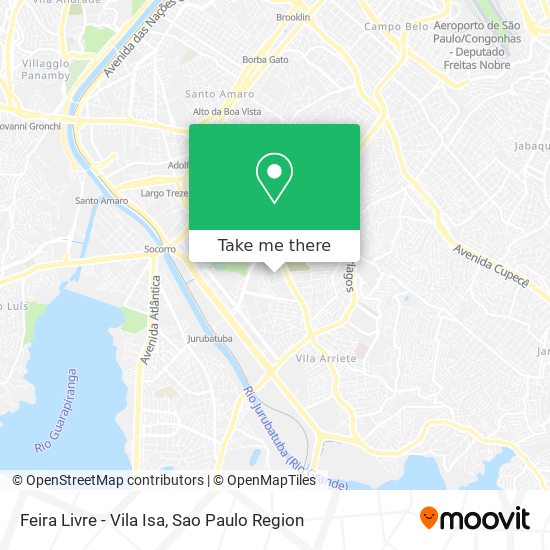 Feira Livre - Vila Isa map