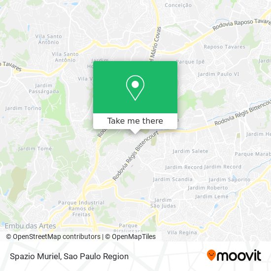 Spazio Muriel map