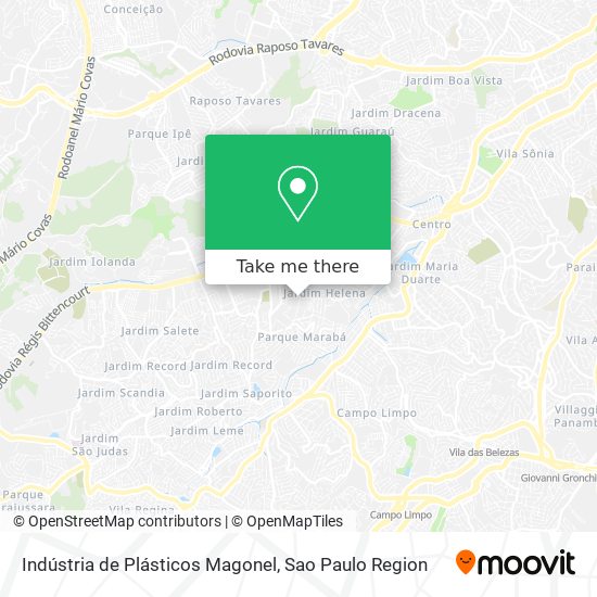 Mapa Indústria de Plásticos Magonel