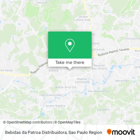 Bebidas da Patroa Distribuidora map