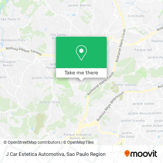 J Car Estetica Automotiva map