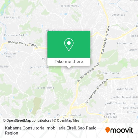 Mapa Kabanna Consultoria Imobiliaria Eireli