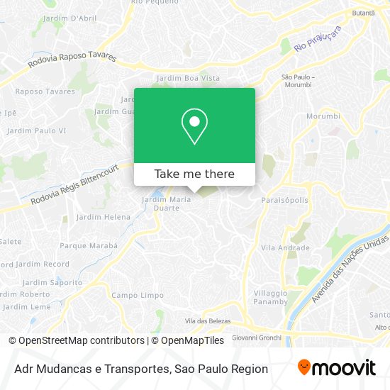 Adr Mudancas e Transportes map