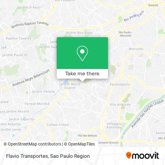 Flavio Transportes map