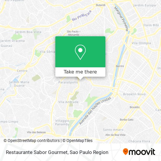 Mapa Restaurante Sabor Gourmet