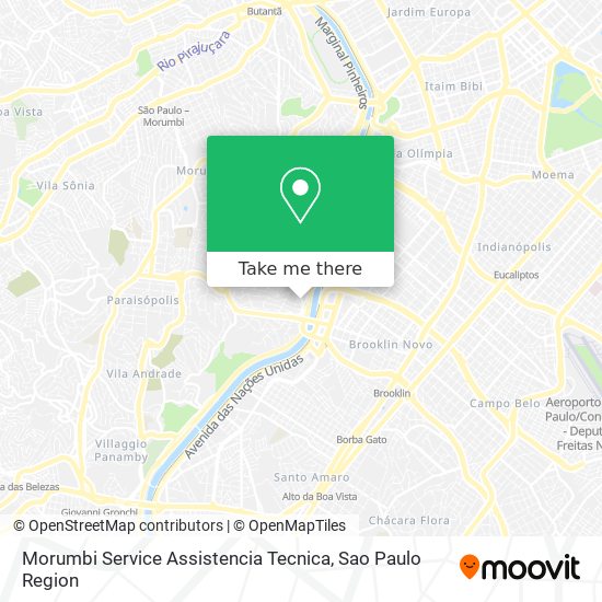 Morumbi Service Assistencia Tecnica map
