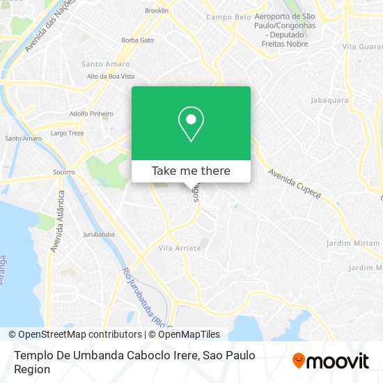 Mapa Templo De Umbanda Caboclo Irere