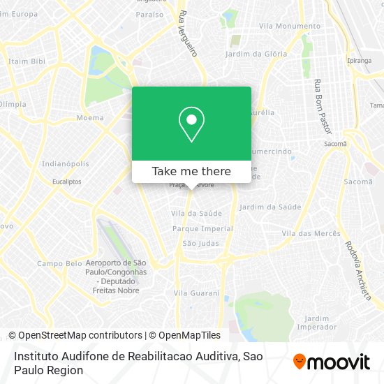 Mapa Instituto Audifone de Reabilitacao Auditiva