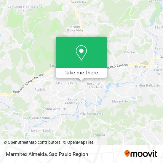 Marmitex Almeida map