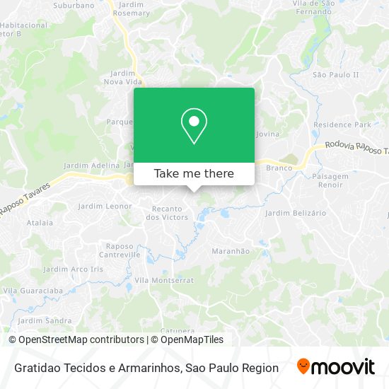 Gratidao Tecidos e Armarinhos map