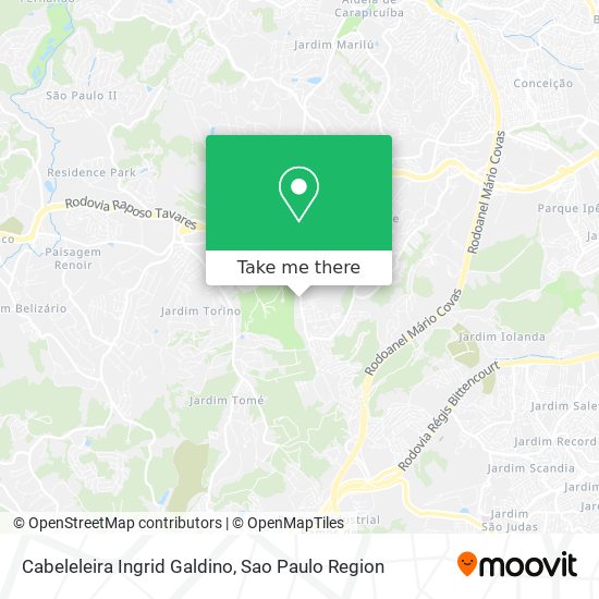 Mapa Cabeleleira Ingrid Galdino