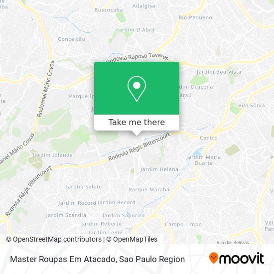 Mapa Master Roupas Em Atacado