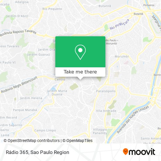 Rádio 365 map