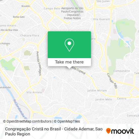 Congregação Cristã no Brasil - Cidade Ademar map