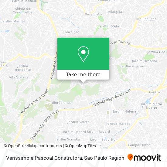 Verissimo e Pascoal Construtora map