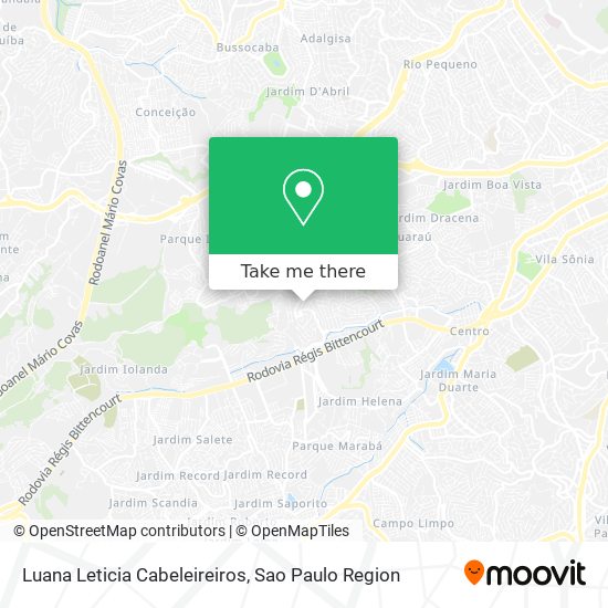 Luana Leticia Cabeleireiros map