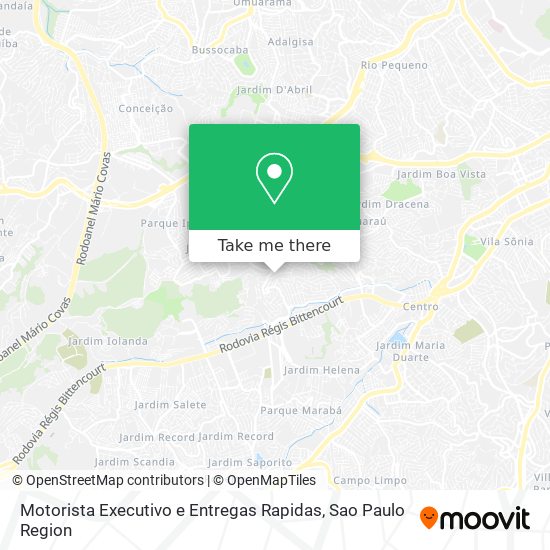 Motorista Executivo e Entregas Rapidas map