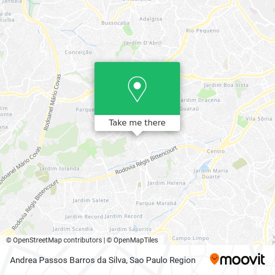 Andrea Passos Barros da Silva map
