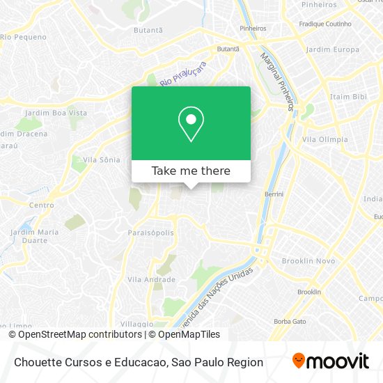 Mapa Chouette Cursos e Educacao