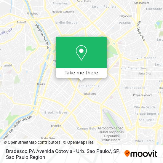 Bradesco PA Avenida Cotovia - Urb. Sao Paulo / , SP map