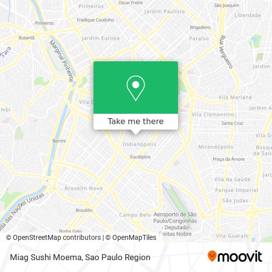 Mapa Miag Sushi Moema