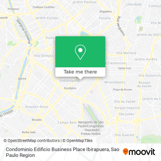 Condominio Edificio Business Place Ibirapuera map