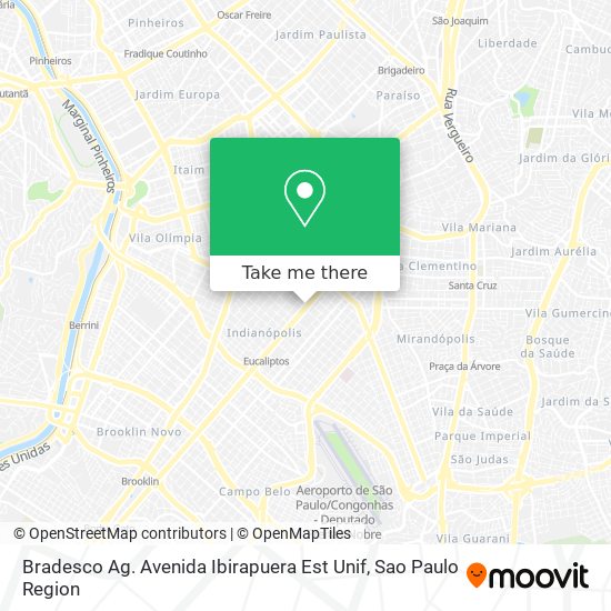 Bradesco Ag. Avenida Ibirapuera Est Unif map