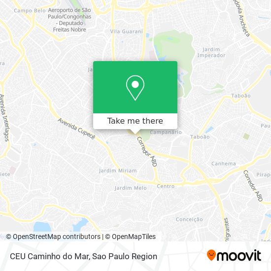 CEU Caminho do Mar map