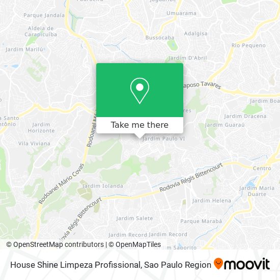 House Shine Limpeza Profissional map