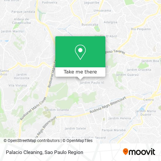 Palacio Cleaning map