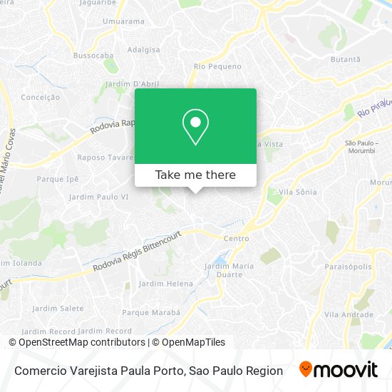 Mapa Comercio Varejista Paula Porto