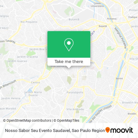 Mapa Nosso Sabor Seu Evento Saudavel