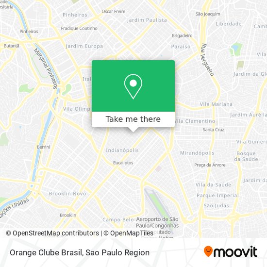 Orange Clube Brasil map