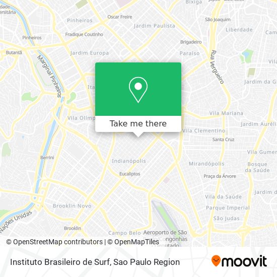 Instituto Brasileiro de Surf map